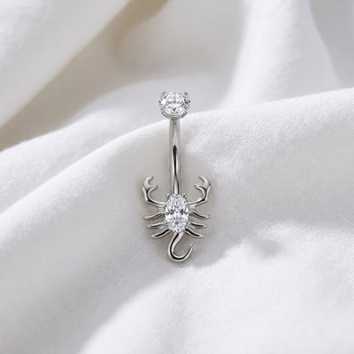 Piercing nombril scorpion feu artifice - vue 2