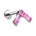 Argent/Rose