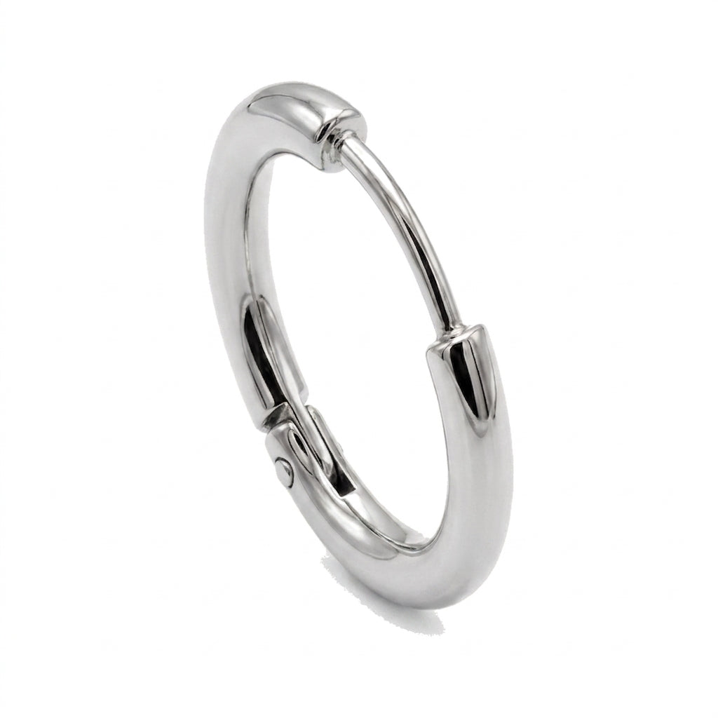 Anneau Clicker Doré Lisse pour Piercing Rook, Helix et Cartilage - vue 3