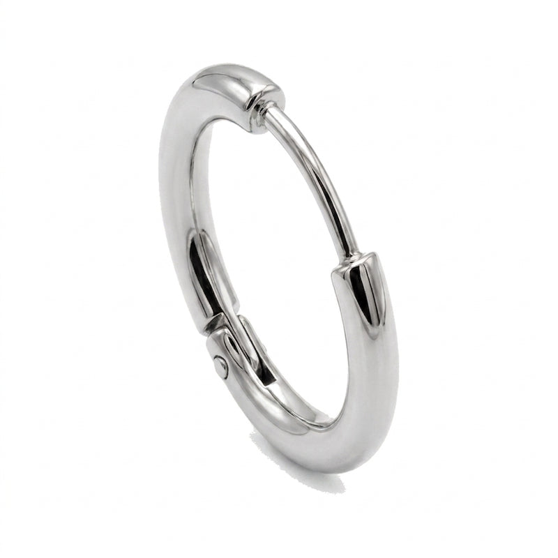 Anneau Clicker Doré Lisse pour Piercing Rook, Helix et Cartilage - vue 3