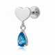 Argent/Bleu