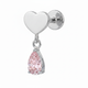 Argent/Rose