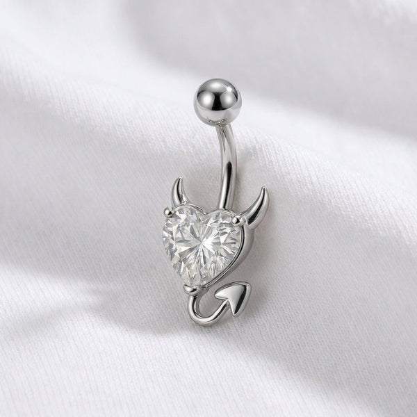 Piercing nombril petit diable cœur - vue 5