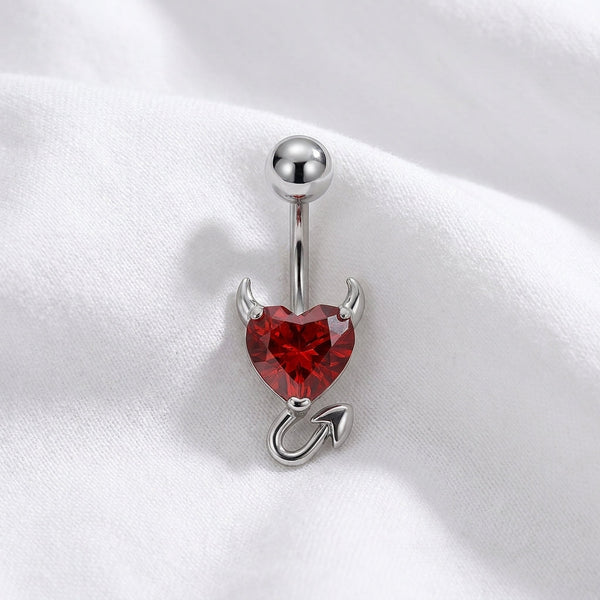 Piercing nombril petit diable cœur - vue 13