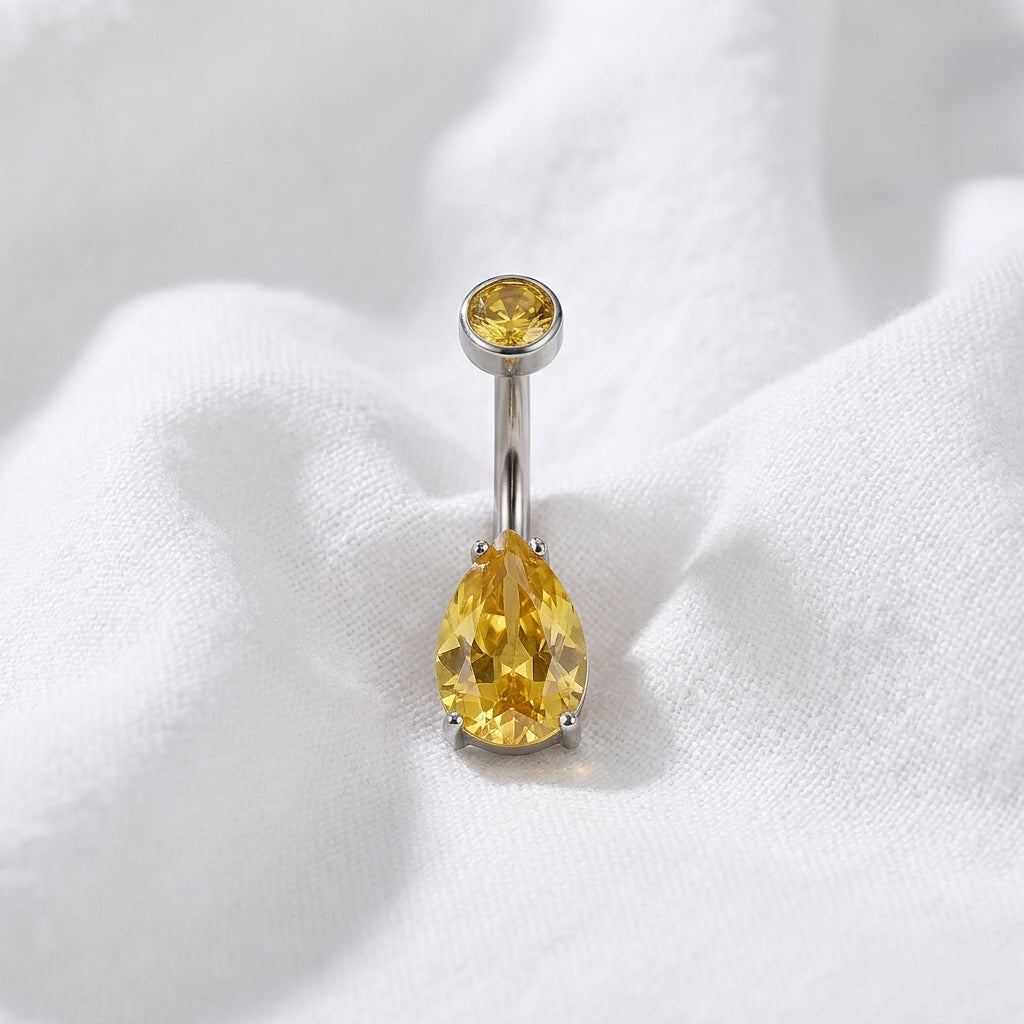 Piercing nombril bijou géométrique multicolore - vue 6