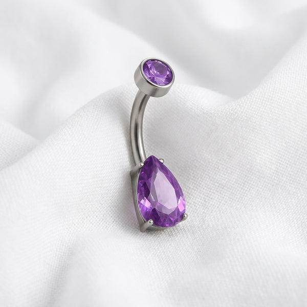 Piercing nombril bijou géométrique multicolore - vue 10
