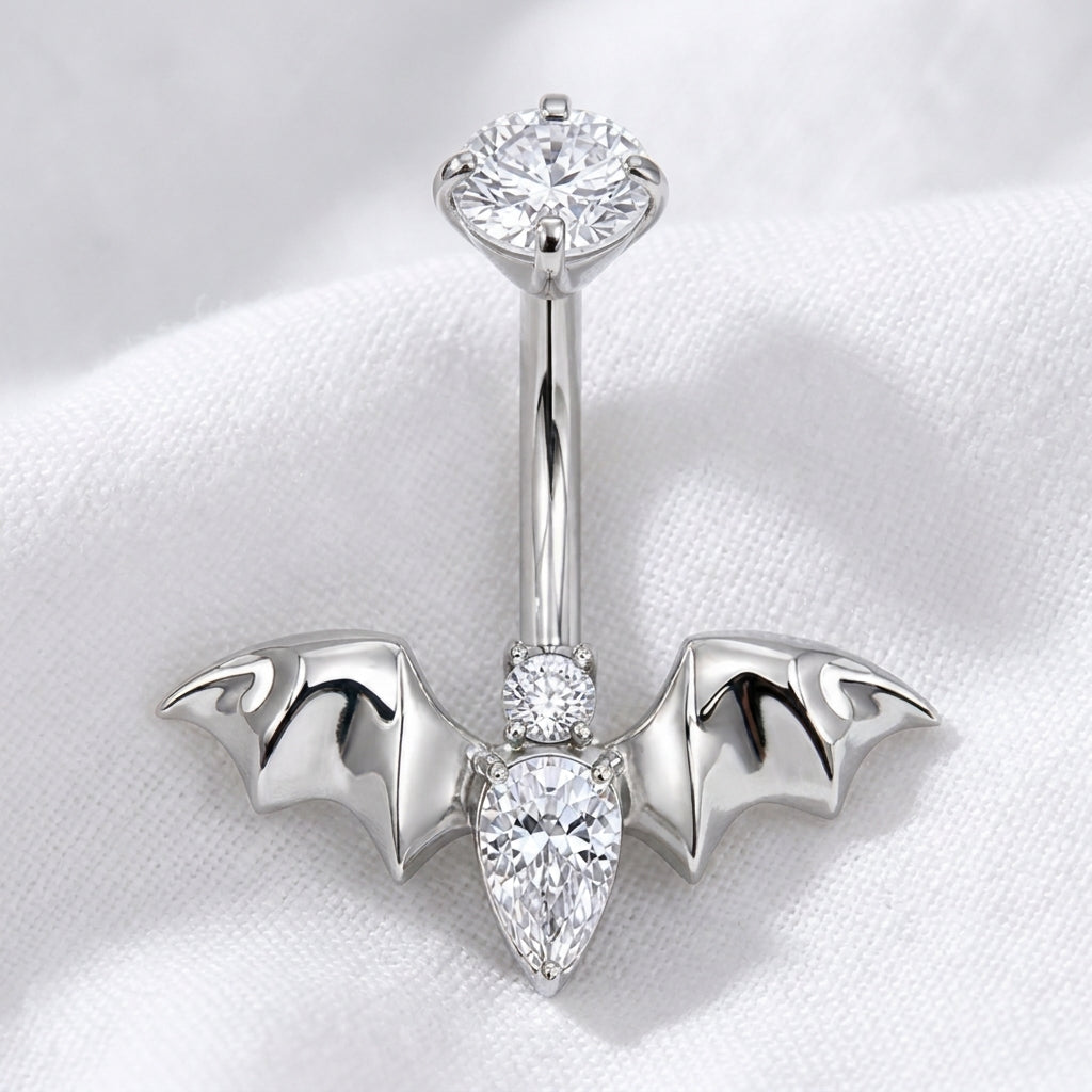 Piercing nombril scorpion chauve-souris - vue 2