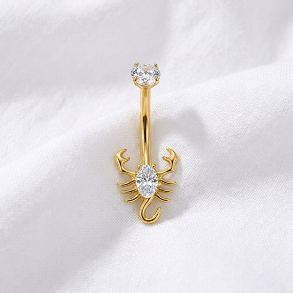 Piercing nombril scorpion feu artifice - vue 4
