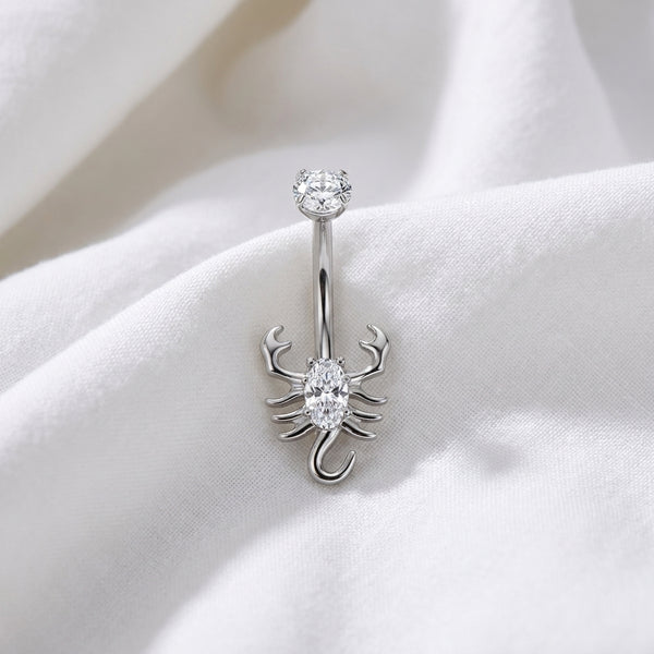 Piercing nombril scorpion feu artifice - vue 2