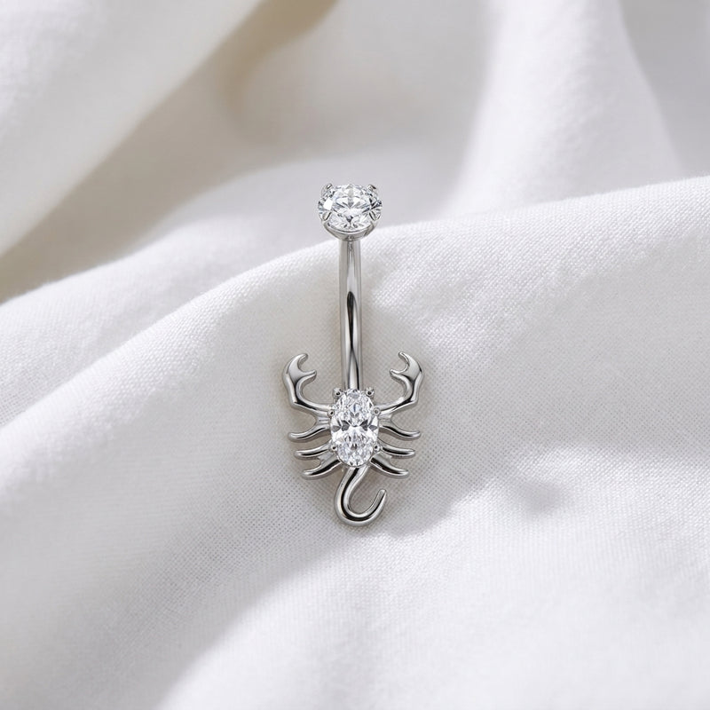 Piercing nombril scorpion feu artifice - vue 2